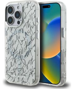 Karl Lagerfeld IML Karl Script Pattern MagSafe Защитный чехол для iPhone 16 Pro / белый Чехлы - альтернативные