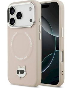 Karl Lagerfeld Choupette Pin MagSafe Case Защитный чехол для iPhone 17 Pro Max / розовый Чехлы - альтернативные