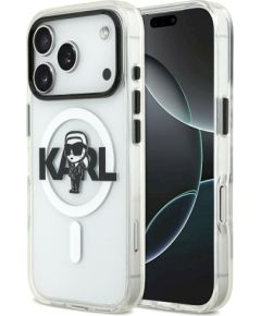 Karl Lagerfeld IML Karl Sketch Logo MagSafe Case Aizsargapvalks priekš iPhone 17 Pro / caurspīdīgs Neoriģinālie Maciņi