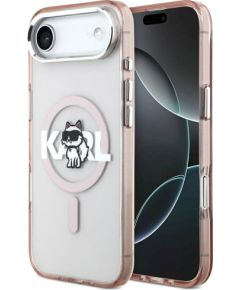Karl Lagerfeld IML Choupette Sketch Logo MagSafe Case Aizsargapvalks priekš iPhone Air / rozā Neoriģinālie Maciņi