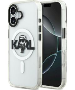 Karl Lagerfeld IML Karl Sketch Logo MagSafe Case Aizsargapvalks priekš iPhone 17 / caurspīdīgs Neoriģinālie Maciņi
