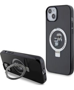 Karl Lagerfeld KLHMP14SHMRSKCK Защитный чехол Ring Stand для iPhone 14/15/13 6.1" / чёрный Чехлы - альтернативные