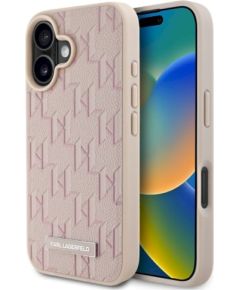 Karl Lagerfeld KLHMP16SPKHPORPP Hot Stamp Magsafe Защитный чехол для iPhone 16 6.1" / розовый Чехлы - альтернативные