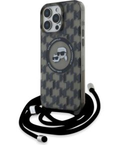 Karl Lagerfeld KLHMP16XHCKCKLCK IML Crossbody Monogram Karl Защитный чехол для iPhone 16 Pro Max 6.9" / чёрный Чехлы - альтернативные