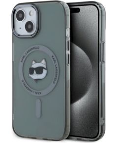 Karl Lagerfeld KLHMP15SHLSCHK Hardcase IML Metal Choupette Head MagSafe Защитный чехол для iPhone 15 6.1" / чёрный Чехлы - альтернативные