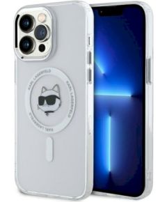 Karl Lagerfeld KLHMP14XHLSCHH Защитный чехол для iPhone 14 Pro Max 6.7" IML Metal Choupette Head / белый Чехлы - альтернативные