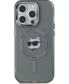 Karl Lagerfeld KLHMP15XHLSCHK Защитный чехол для iPhone 15 Pro Max 6.7" Hardcase IML Metal Choupette Head / чёрный Чехлы - альтернативные