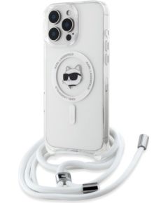 Karl Lagerfeld KLHMP16LHCCHNT Защитный чехол для iPhone 16 Pro 6.3" transparent IML Choupette Head & Cord Mag Чехлы - альтернативные