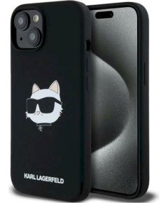 Karl Lagerfeld KLHMP15MSCHPPLK Silicone Choupette Защитный чехол для iPhone 15 Plus / 14 Plus 6.7" / чёрный Чехлы - альтернативные