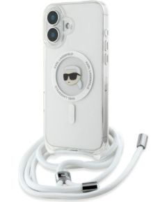 Karl Lagerfeld KLHMP16SHCKHNT Защитный чехол для iPhone 16 6.1" transparent Crossbody IML Karl Head Magsafe Чехлы - альтернативные