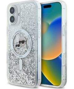 Karl Lagerfeld KLHMP16SLGKCSGH Liquid Glitter Karl&Choupette Head Защитный чехол для iPhone 16 6.1" / прозрачный Чехлы - альтернативные