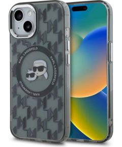 Karl Lagerfeld KLHMP15MHMCKMHK IML Monogram Karl&Choupette Head MagS Защитный чехол для iPhone 15 Plus 6.7" / чёрный Чехлы - альтернативные