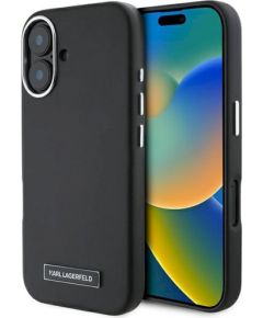 Karl Lagerfeld KLHMP16MPGMSRPK Hardcase FW Metal Plate MagSafe Защитный чехол для iPhone 16 Plus 6.7" / чёрный Чехлы - альтернативные