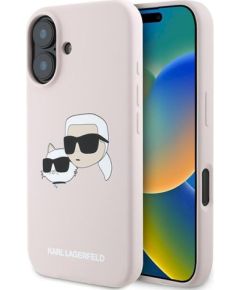 Karl Lagerfeld KLHMP16MSKCHPPLP Защитный чехол для iPhone 16 Plus 6.7" / розовый Чехлы - альтернативные