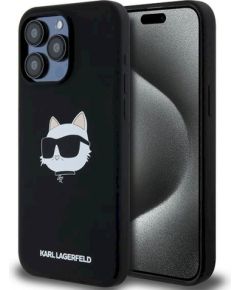 Karl Lagerfeld KLHMP15XSCHPPLK Hardcase Silicone Choupette Head M Защитный чехол для iPhone 15 Pro Max 6.7" / чёрный Чехлы - альтернативные
