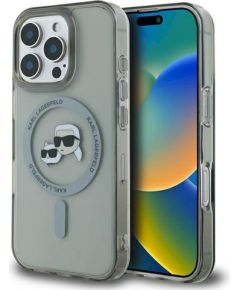 Karl Lagerfeld KLHMP16LHLSKCK IML Metal Karl&Choupette Head Защитный чехол для iPhone 16 Pro 6.3" / чёрный Чехлы - альтернативные