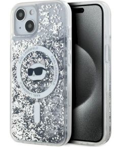 Karl Lagerfeld KLHMP14SLGCHSGH Hardcase Защитный чехол для iPhone 14/15/13 6.1" / прозрачный Liquid Glitter Choupette Чехлы - альтернативные