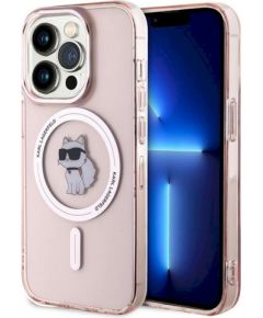 Karl Lagerfeld KLHMP14XHFCCNOP Aizsargapvalks priekš iPhone 14 Pro Max 6.7" / rozā Neoriģinālie Maciņi