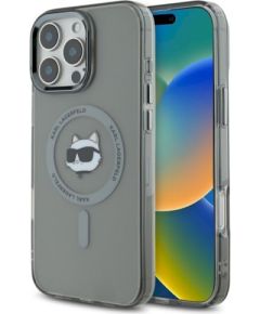 Karl Lagerfeld KLHMP16LHLSCHK IML Metal Choupette Head MagSafe Защитный чехол для iPhone 16 Pro 6.3" / чёрный Чехлы - альтернативные