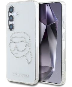Karl Lagerfeld Rhinestones Karl Head Logo Защитный чехол для Samsung Galaxy S25 / прозрачный Чехлы - альтернативные
