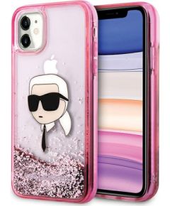 Karl Lagerfeld KLHCN61LNKHCP Hardcase Glitter Karl Head Защитный чехол для iPhone 11/XR / розовый Чехлы - альтернативные