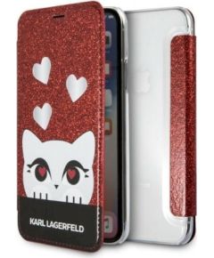 Karl Lagerfeld KLFLBKPXVDCRE Защитный чехол для iPhone X/XS / красный Чехлы - альтернативные