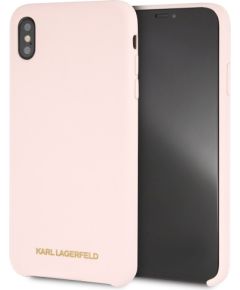 Karl Lagerfeld KLHCI65SLLPG Aizsargapvalks priekš iPhone Xs Max / gaiši rozā Neoriģinālie Maciņi
