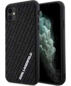 Karl Lagerfeld KLHCN613DMKRLK Защитный чехол для iPhone 11/Xr 6.1" Hardcase 3D Rubber Multi Logo / чёрный Чехлы - альтернативные