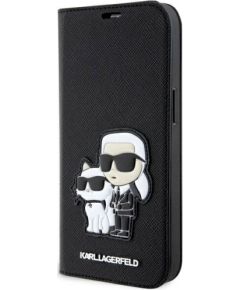 Karl Lagerfeld KLBKP14LSANKCPK Saffiano Karl & Choupette Чехол для планшета для iPhone 14 Pro 6.1" / чёрный Чехлы - альтернативные