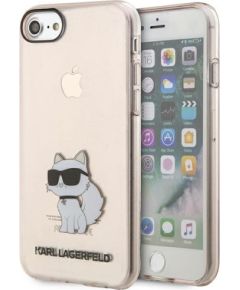 Karl Lagerfeld KLHCI8HNCHTCP Ikonik Choupette Aizsargapvalks priekš iPhone 7/8/SE 2020 / SE 2022 / rozā Neoriģinālie Maciņi
