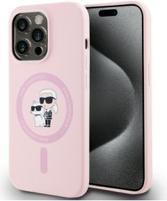 Karl Lagerfeld Silicone Karl&Choupette MagSafe Case Защитный чехол для iPhone 14 Pro Max / розовый Чехлы - альтернативные