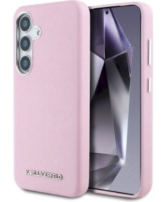 Karl Lagerfeld Saffiano Full Wrapped Elongated Metal Logo MagSafe Защитный чехол для Samsung Galaxy S25+ Чехлы - альтернативные