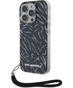 Karl Lagerfeld KLHCP16LHZBPKCCU Защитный чехол для iPhone 16 Pro 6.3" Zebra With Cord / фиолетовый Чехлы - альтернативные
