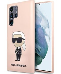 Karl Lagerfeld KLHCS23LSNIKBCP Sam S23 Ultra S918 Hardcase Silicone Ikonik Защитный чехол для Samsung Galaxy S23 Ultra / розовый Чехлы - альтернативные