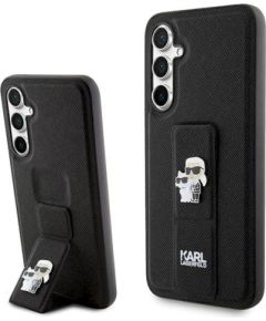 Karl Lagerfeld KLHCS23FEGSAKCPK Gripstand Saffiano Karl&Choupette Защитный чехол для Samsung Galaxy S23 FE / чёрный Чехлы - альтернативные