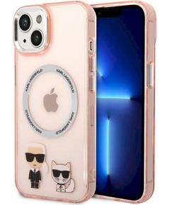 Karl Lagerfeld KLHMP14MHKCP Karl & Choupette Alumi Защитный чехол для iPhone 14 Plus / 15 Plus 6,7" / розовый Чехлы - альтернативные