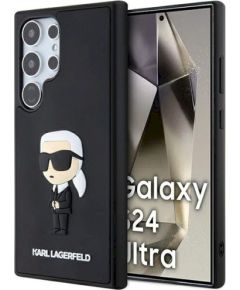 Karl Lagerfeld KLHCS24L3DRKINK 3D Rubber Ikonik Hardcase Защитный чехол для Samsung Galaxy S24 Ultra S928 / чёрный Чехлы - альтернативные