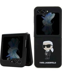 Karl Lagerfeld KLHCZF5SNIKBCK Silicone Ikonik Hardcase Защитный чехол для Samsung Galaxy Z Flip5 / чёрный Чехлы - альтернативные
