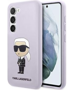 Karl Lagerfeld KLHCS23MSNIKBCU S23+ S916 hardcase Silicone Ikonik Aizsargapvalks priekš Samsung Galaxy S23+ / violets Neoriģinālie Maciņi