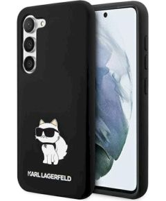 Karl Lagerfeld KLHCS24SSNCHBCK S24 S921 Aizsargapvalks priekš Silicone Choupette / melns Neoriģinālie Maciņi