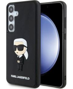 Karl Lagerfeld KLHCS24M3DRKINK Hardcase 3D Rubber Ikonik Защитный чехол для Samsung Galaxy S24+ S926 / чёрный Чехлы - альтернативные