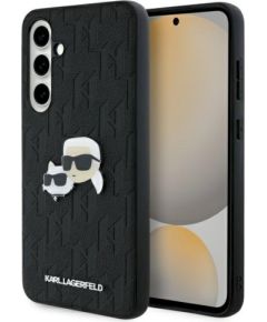 Karl Lagerfeld KLHCS24FEPGKLKCPK Hardcase Monogram Karl & Choupette Head Pin Защитный чехол для Samsung Galaxy S24 FE S721 / чёрный Чехлы - альтернативные