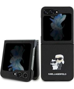 Karl Lagerfeld KLHCZF5SAKCNPK Saffiano Karl&Choupette Pin Защитный чехол для Samsung Galaxy Z Flip5 / чёрный Чехлы - альтернативные