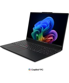 Lenovo ThinkPad T16 G5 Intel Black 16 " IPS WUXGA 1920 x 1200 pixels Anti-glare Intel Core Ultra 7 355 32 GB LPCAMM2 LPDDR5X Solid-state drive capacity 512 GB Intel Graphics Windows 11 Pro 802.11be Bluetooth version 5.4 WWAN Upgradable to 5G Keyboard lang Ноутбуки