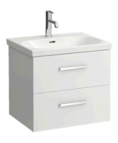 Laufen izlietnes un skapīša komplekts Lua, 550x460 mm, h=580 mm, 2A, spīdīgs balts Izlietnes skapis, plaukts