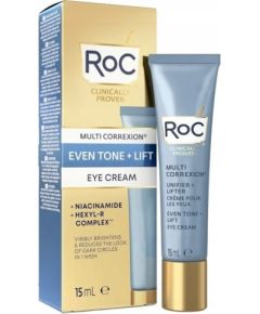 RoC RoC Multi Correxion Even Tone + Lift Eye Cream Brightening and Dark Circle Solution Anti-Aging Eye Formula Visibly Reduces Fine Lines and Wrinkles Niacinamide and Hexyl-R Complex 15ml Уход за лицом