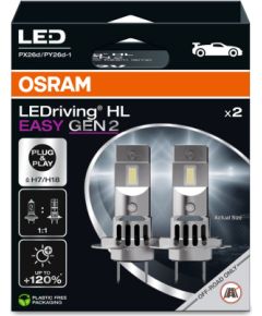 OSRAM H7/H18 LED SPULDZES 12V LEDriving HL EASY NG 2gb Автомобильные лампы
