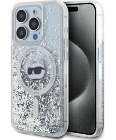 Karl Lagerfeld KLHMP13LLGCHSGH Защитный чехол для iPhone 13 Pro/13 6.1" / прозрачный Liquid Glitter Choupette Чехлы - альтернативные