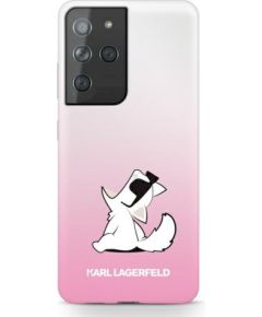 Karl Lagerfeld KLHCS21LCFNRCPI Hardcase Защитный чехол для Samsung Galaxy S21 Ultra G998 / pink Choupette Fun Чехлы - альтернативные