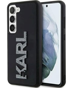 Karl Lagerfeld KLHCS24S3DMBKCK Hardcase 3D Rubber Glitter Logo Защитный чехол для S24 S921 / чёрный Чехлы - альтернативные